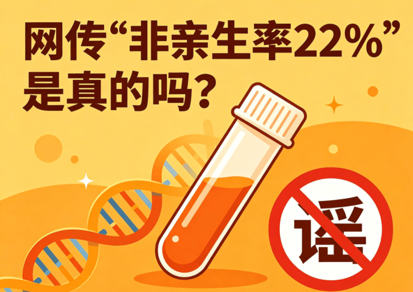网传“亲子鉴定非亲生率22%”是真的吗？